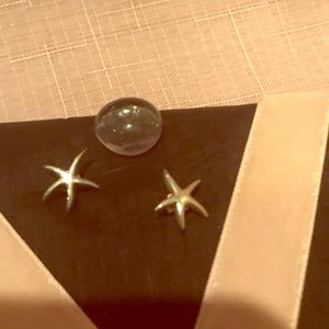 Starfish post earring sterling silver